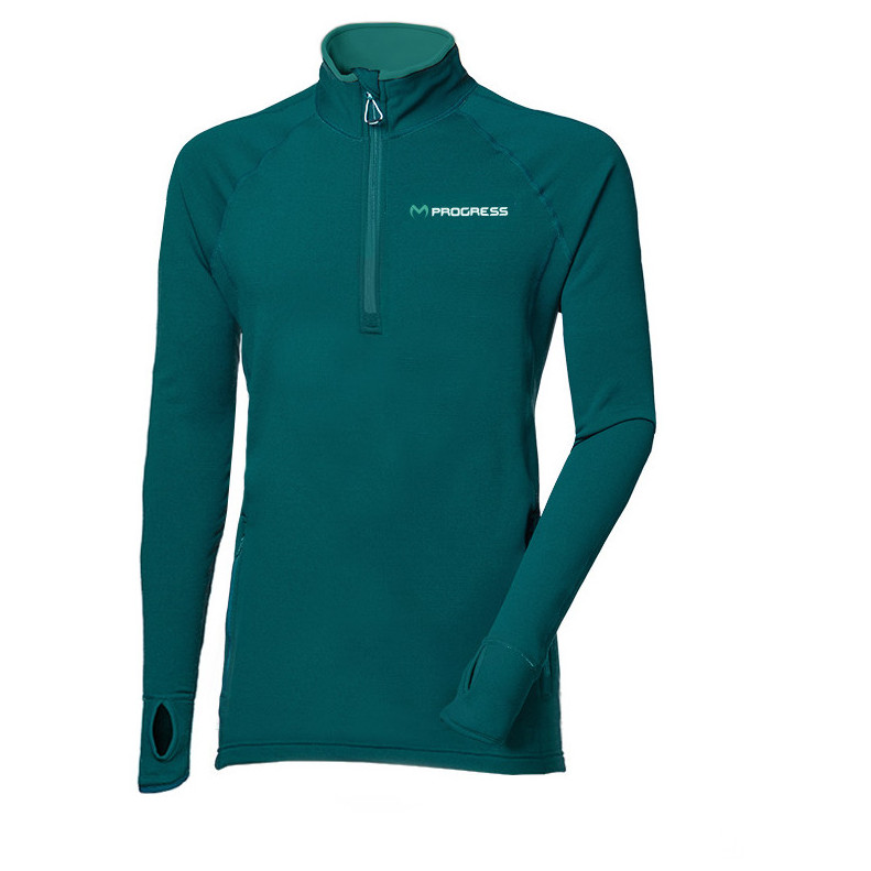 Męska bluza Progress Torez Zip Merino Rozmiar: XL / Kolor: zielony