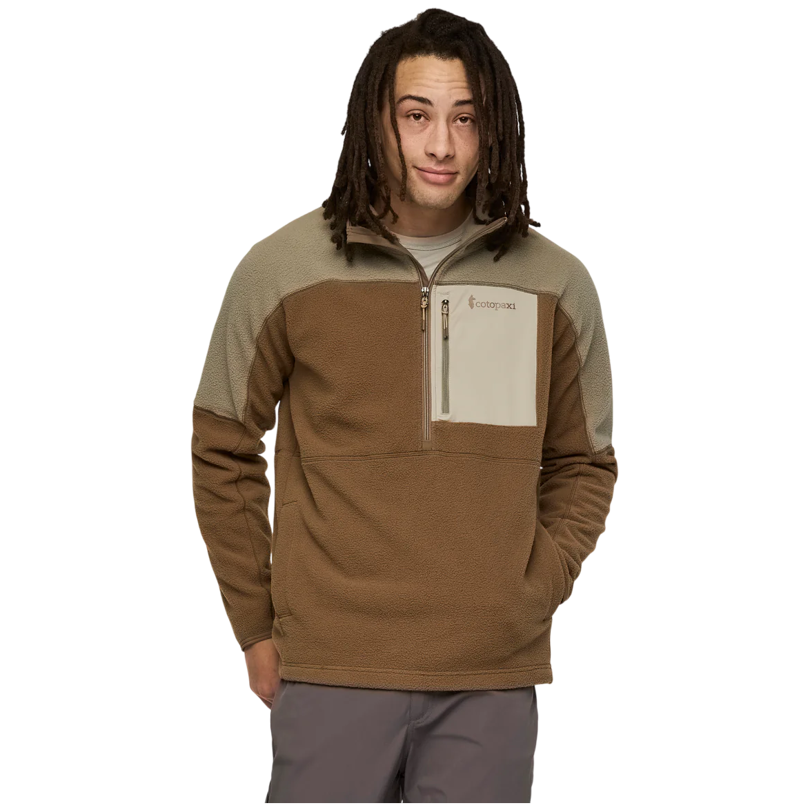 Męska bluza Cotopaxi M'S Abrazo Fleece Half-Zip Jacket Rozmiar: M / Kolor: brązowy/szary