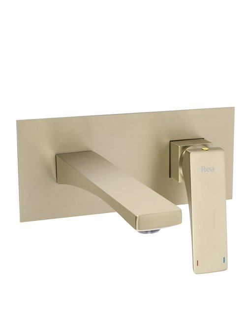 Rea Bateria umywalkowa podtynkowa box Joe złoto szczotkowane