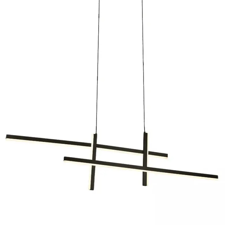 Jadalniana wisząca lampa 22023 LED 47W 3000K belki czarne