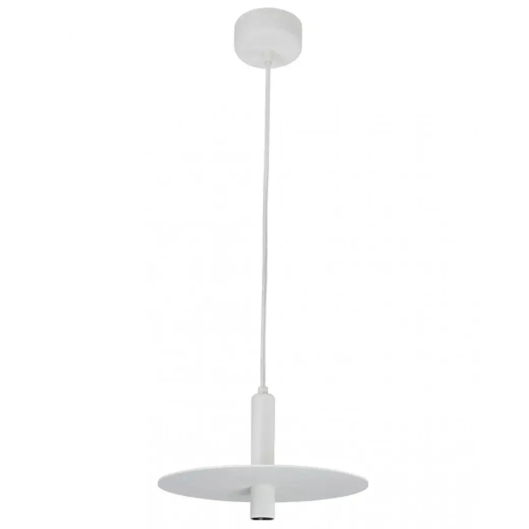 Okrągła lampa wisząca 18139-W LED 7W 3000K dysk biały