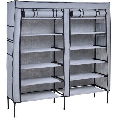 Szafa tekstylna GOCKOWIAK Gabi (120 x 30 x 110 cm) Szara