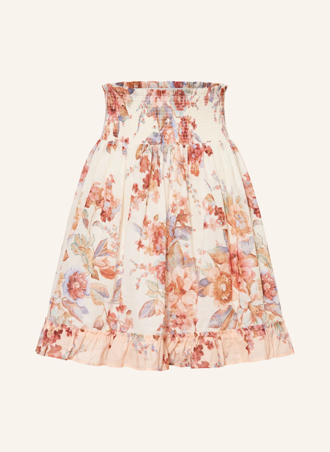 Zimmermann Spódnica Awaken Z Falbanami rosa