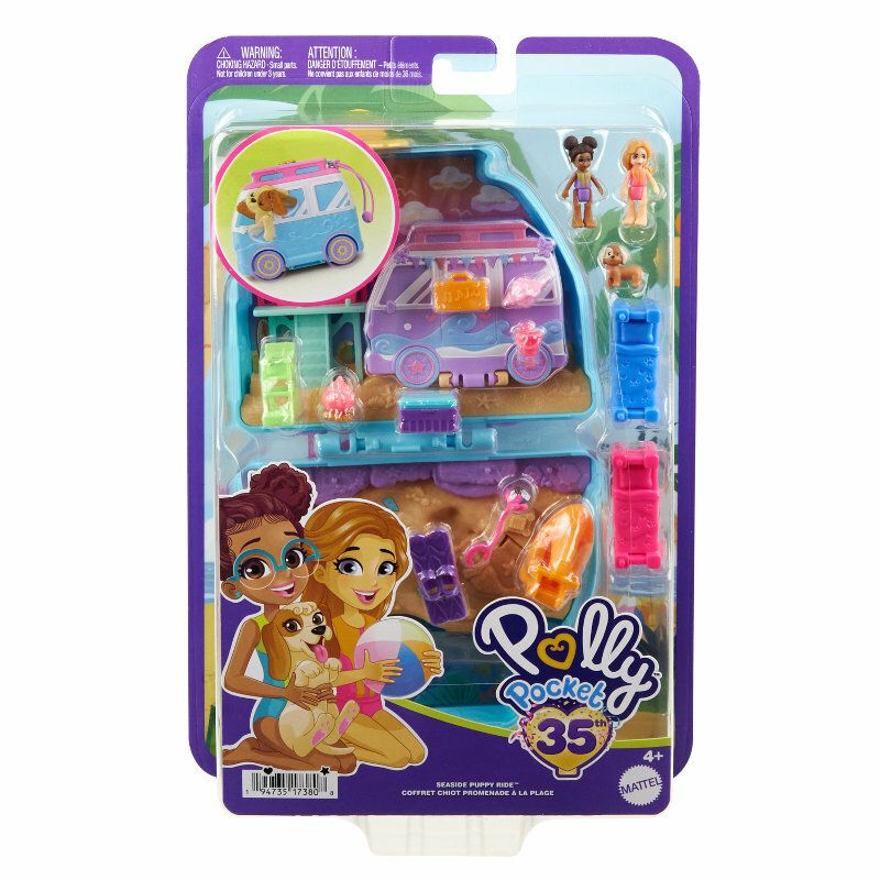 Polly Pocket zestaw Plażowy szczeniaczek Hrd36