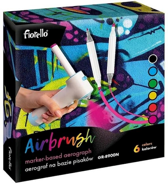 Airbrush długopisy do malowania w sprayu 6 kolorów