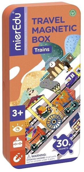 Puzzle magnetyczne Pociągi