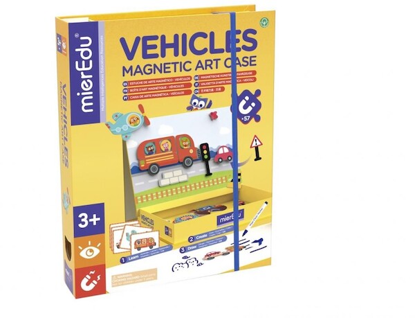 Puzzle magnetyczne Art Case - Pojazdy