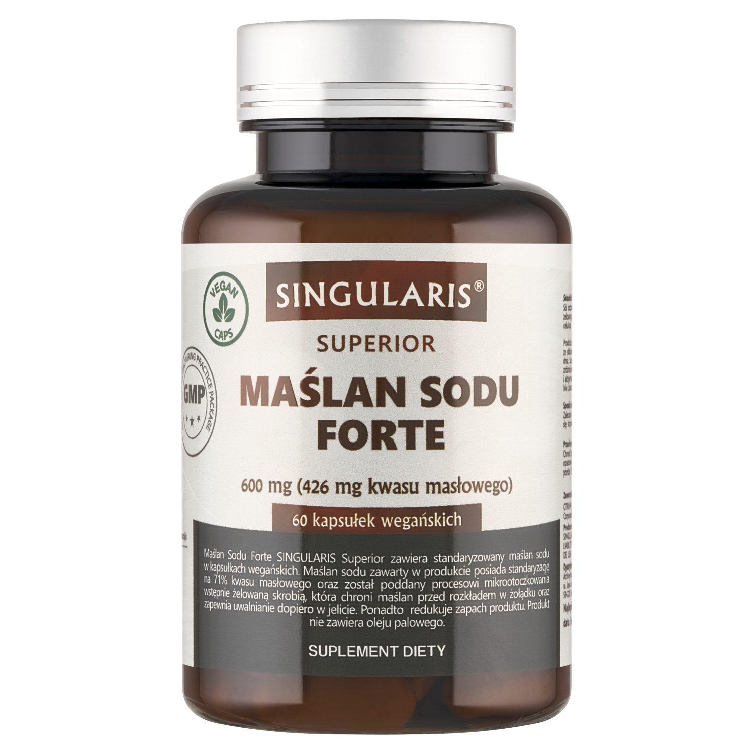 Singularis Superior Maślan Sodu Forte 600 mg, 60 kapsułek