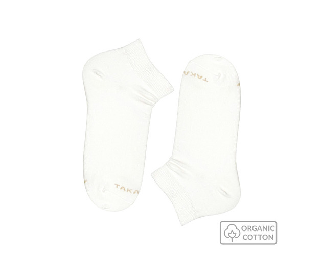 Kremowe stopki z bawełny organicznej