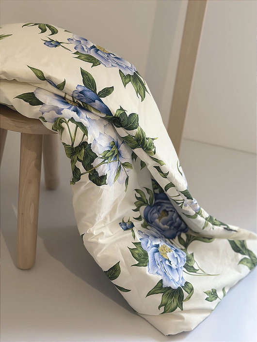 Pościel dziecięca z wypełnieniem Flowers Blue