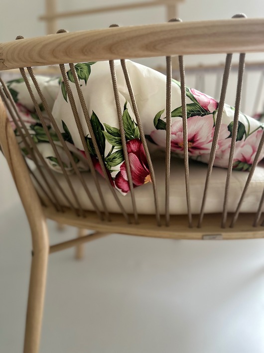 Pościel dziecięca z wypełnieniem Flowers Pink