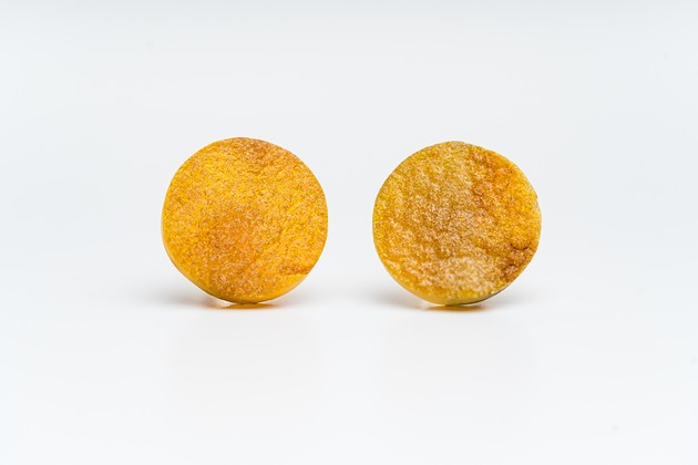 Kolczyki Bursztynowe Plasterki Naturalne Okrągłe