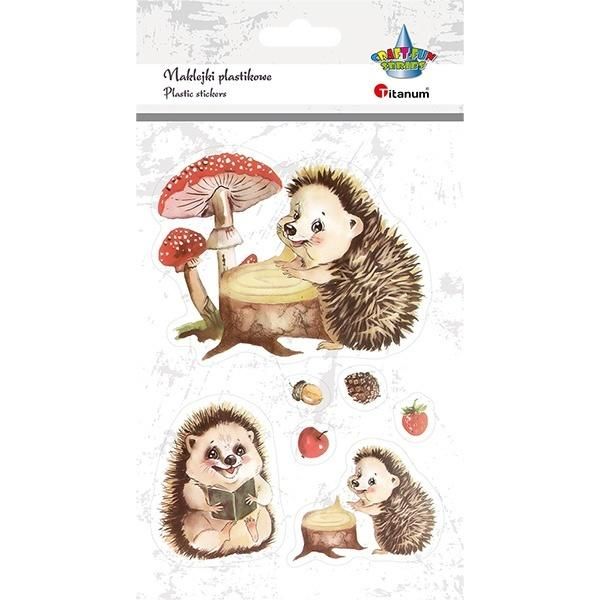 Naklejki foliowe jeże 7 szt