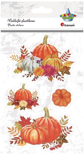 Naklejki foliowe dynie 4 szt