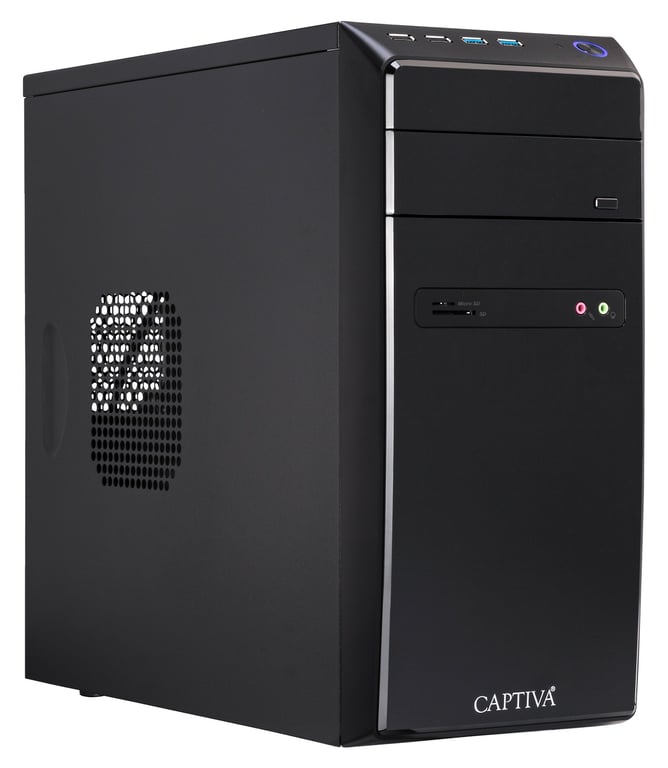 CAPTIVA Power-Starter I80-375 Intel® Core™ i5 i5-14400 64 GB DDR4-SDRAM 2 TB SSD PC Czarny