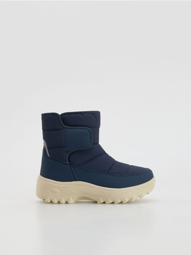 Reserved - Śniegowce na rzepy - granatowy