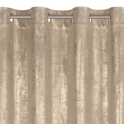 Zasłona EUROFIRANY Renia 140 x 250 cm Beżowo-szampański