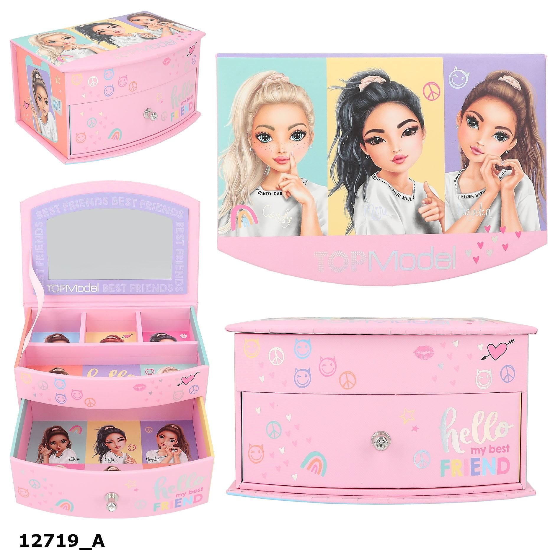 Szkatułka z lusterkiem Top Model Snap Shot 12719a - zabawka