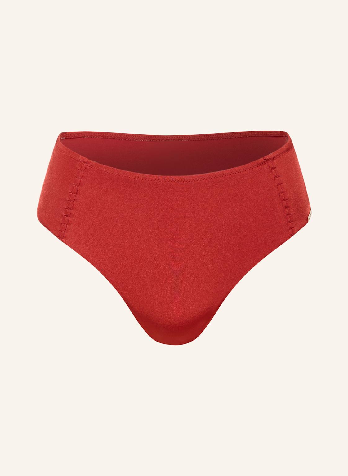 Watercult Dół Od Bikini Z Wysokim Stanem Crafted Essentials rot