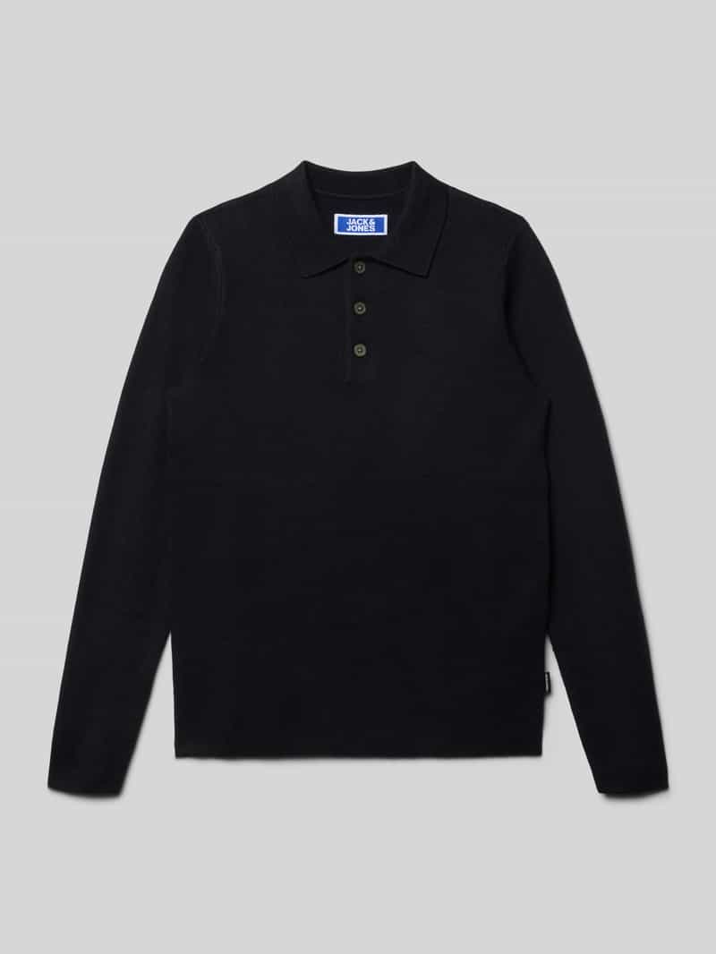 Koszulka polo o kroju regular fit z efektem dzianiny model ‘Bradfort’