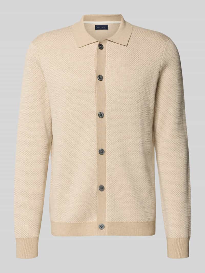 Kurtka z dzianiny z listwą guzikową