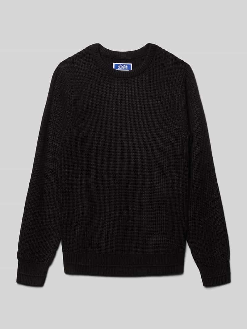 Sweter o kroju relaxed fit z efektem dzianiny model ‘Kaito’