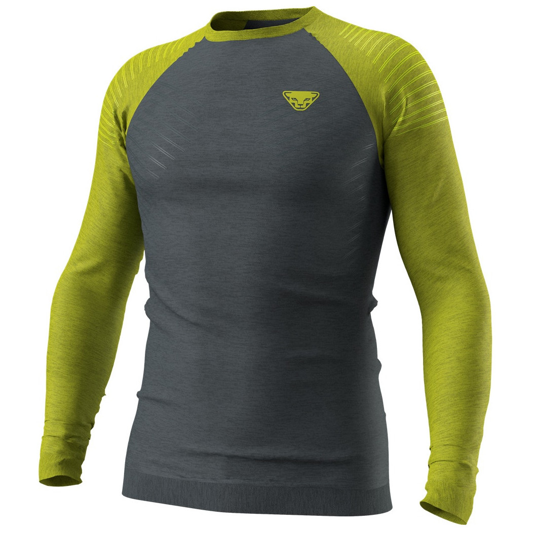 Męska koszulka Dynafit Tour Light Merino M L/S Tee Rozmiar: M / Kolor: zielony/czarny