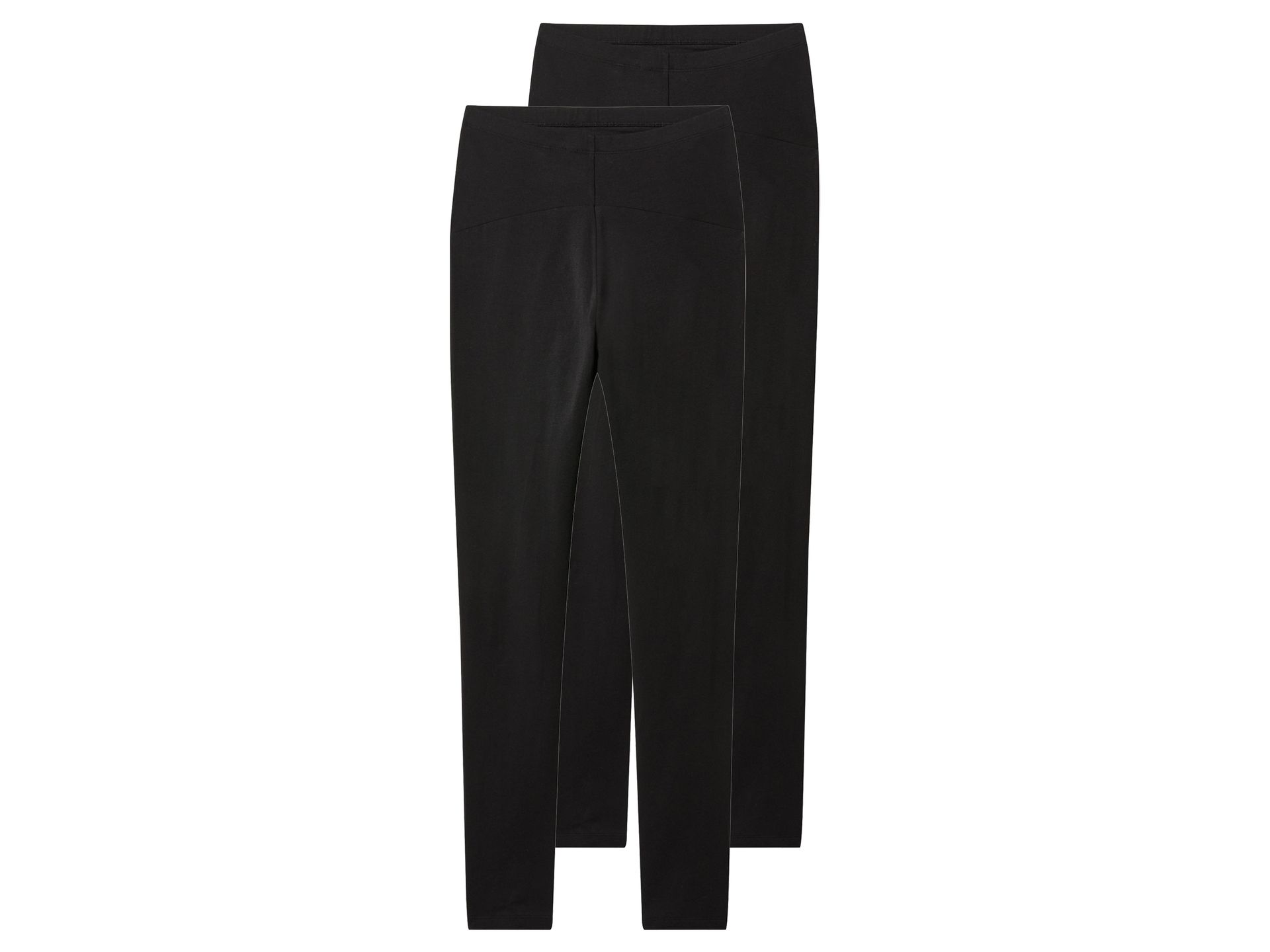 esmara® Legginsy ciążowe damskie z biobawełną, 2 pary (Czarny, XS (32/34))