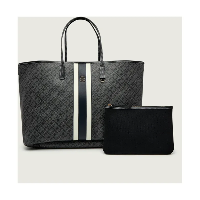 Tommy Hilfiger Dwustronna shopperka + saszetka MONOPLAY LE MAXI