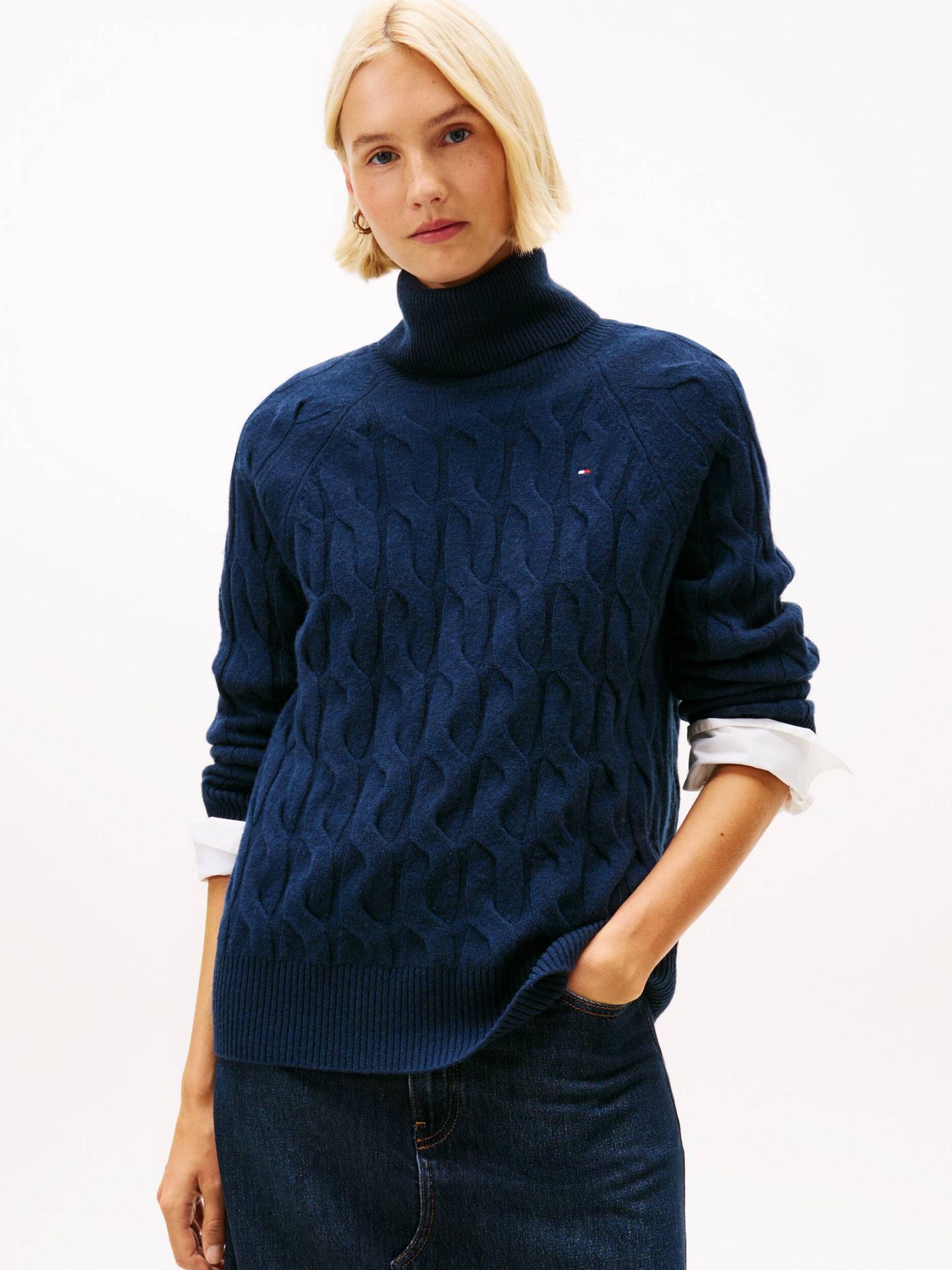 Tommy Hilfiger Wełniany golf Loose fit