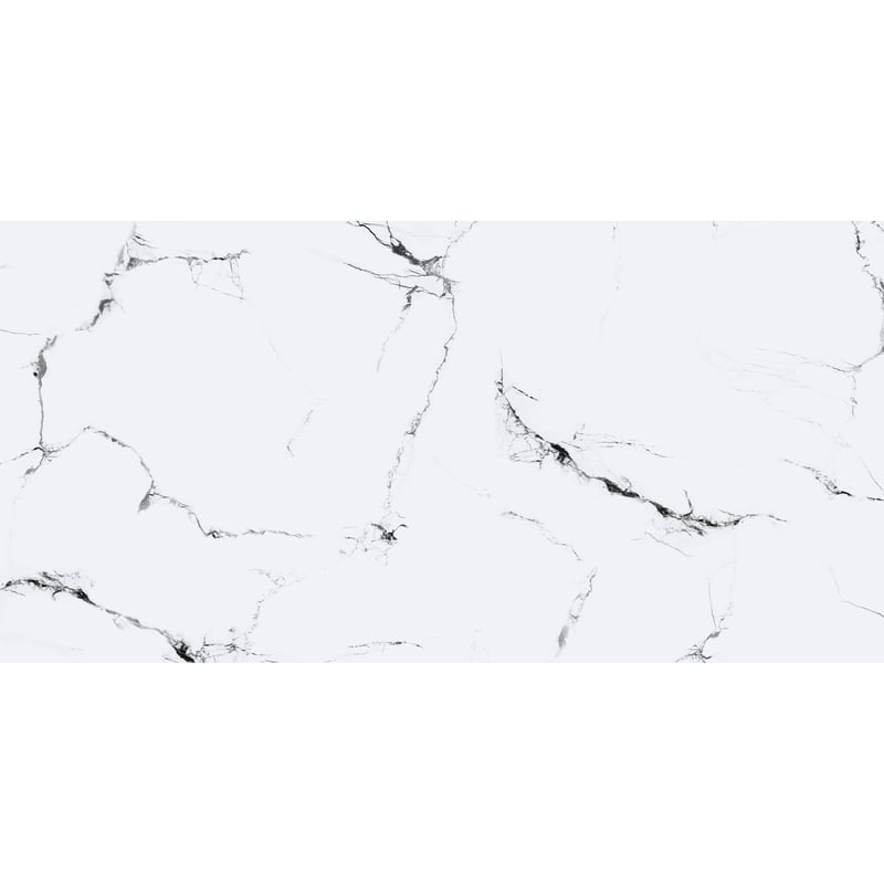 Panele ścienne winylowe 120x60 cm Artens White&Black GL biało czarny marmur błyszczący