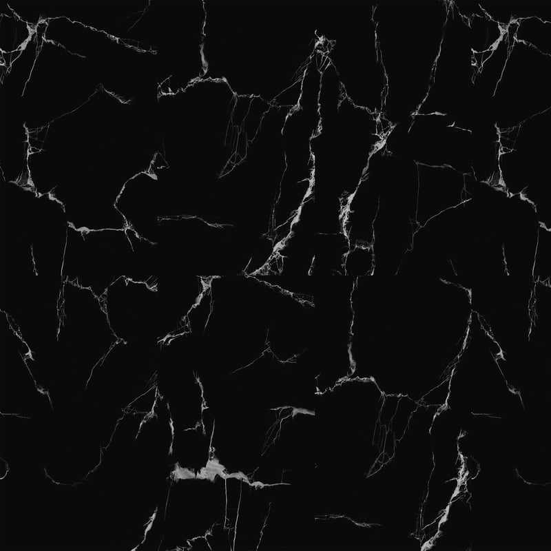 Panele ścienne winylowe 70x40 cm Artens Black Marble GL czarny marmur błyszczący