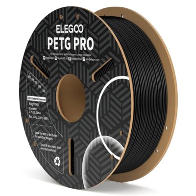 Opinie o Filament  PETG Pro, Średnica 1.75 mm, 1 kg Czarny