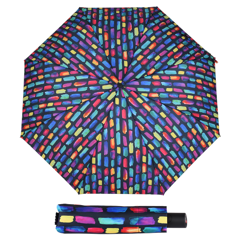 Parasol damski Knirps A.200 Create Black automatyczny składany
