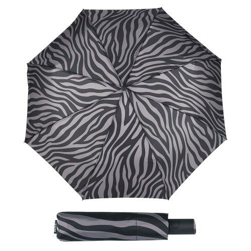Parasol damski Knirps A.200 Zebra Black automatyczny składany