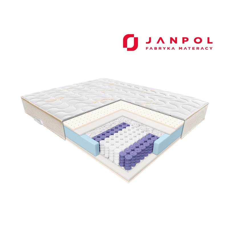 JANPOL CORA – materac kieszeniowy, piankowy, Rozmiar - 120x200, Pokrowiec - Tencel