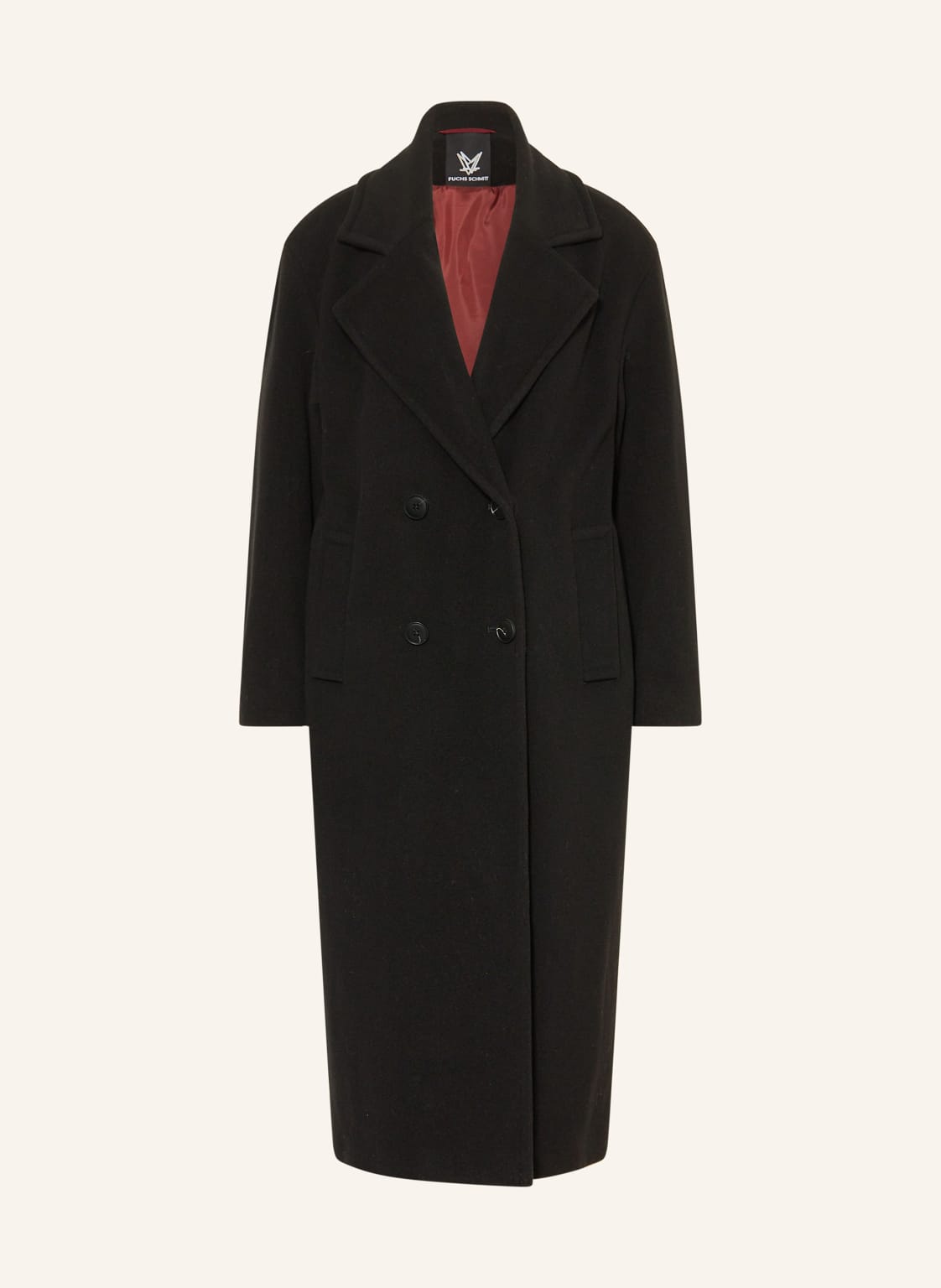 Fuchs Schmitt Płaszcz Wełniany schwarz