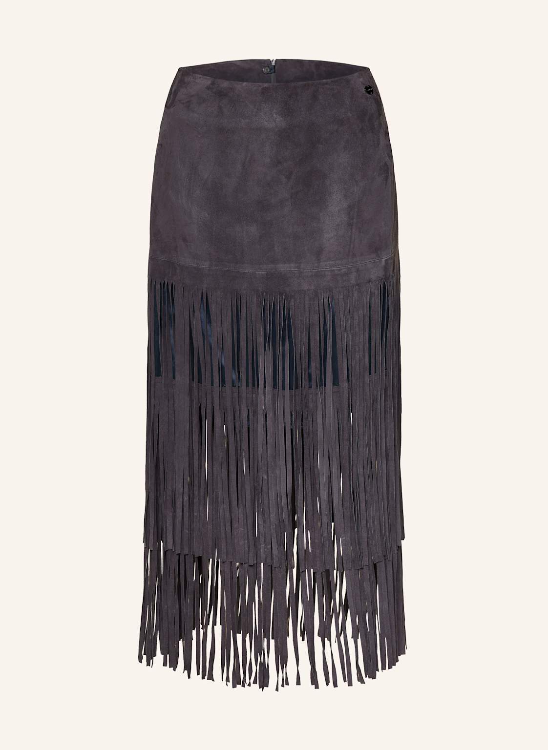 Marc Cain Spódnica Skórzana blau