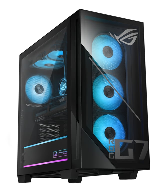 ASUS ROG G700 GM700TZ-R9800X183W AMD Ryzen™ 7 9800X3D 32 GB DDR5-SDRAM 2 TB SSD AMD Radeon RX 9070 XT Windows 11 Home Tower PC Czarny