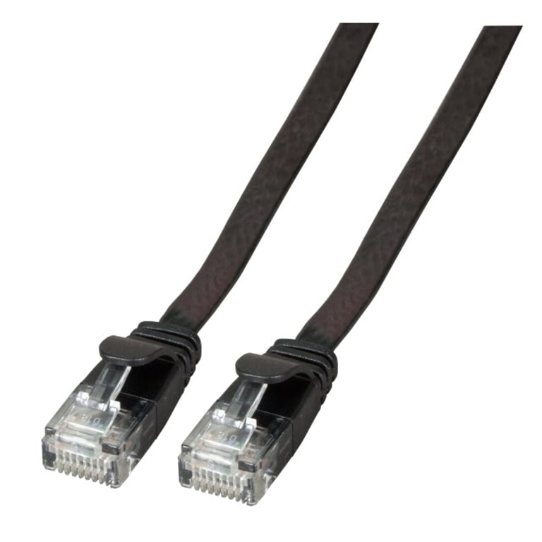 EFB Elektronik K8107SW.0,25 kabel sieciowy Czarny 0,25 m Cat6a U/UTP (UTP)