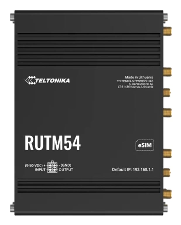 Teltonika RUTM54 Gigabit Ethernet Dual-band 5G Czarny