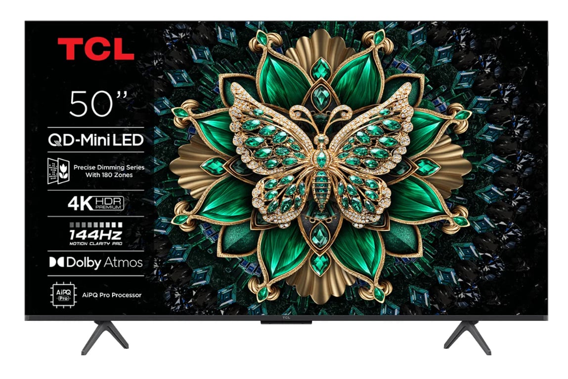 TCL 50Q6C 50” 4K Ultra HD Smart TV Wi-Fi Metaliczny