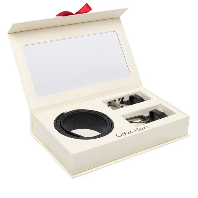Pasek Męski Calvin Klein Belt Gift Set LV04D0009G Czarny