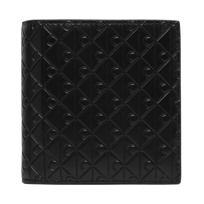 Portfel Calvin Klein Embossed Emblem Trifold LV04D1145G Czarny