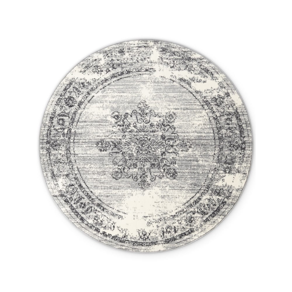 Szary/kremowy okrągły dywan ø 120 cm Gloria Lydia – Hanse Home