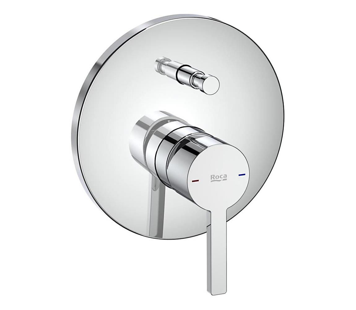 Roca - Bateria prysznicowa do montażu podtynkowego NAIA, błyszczący chrom