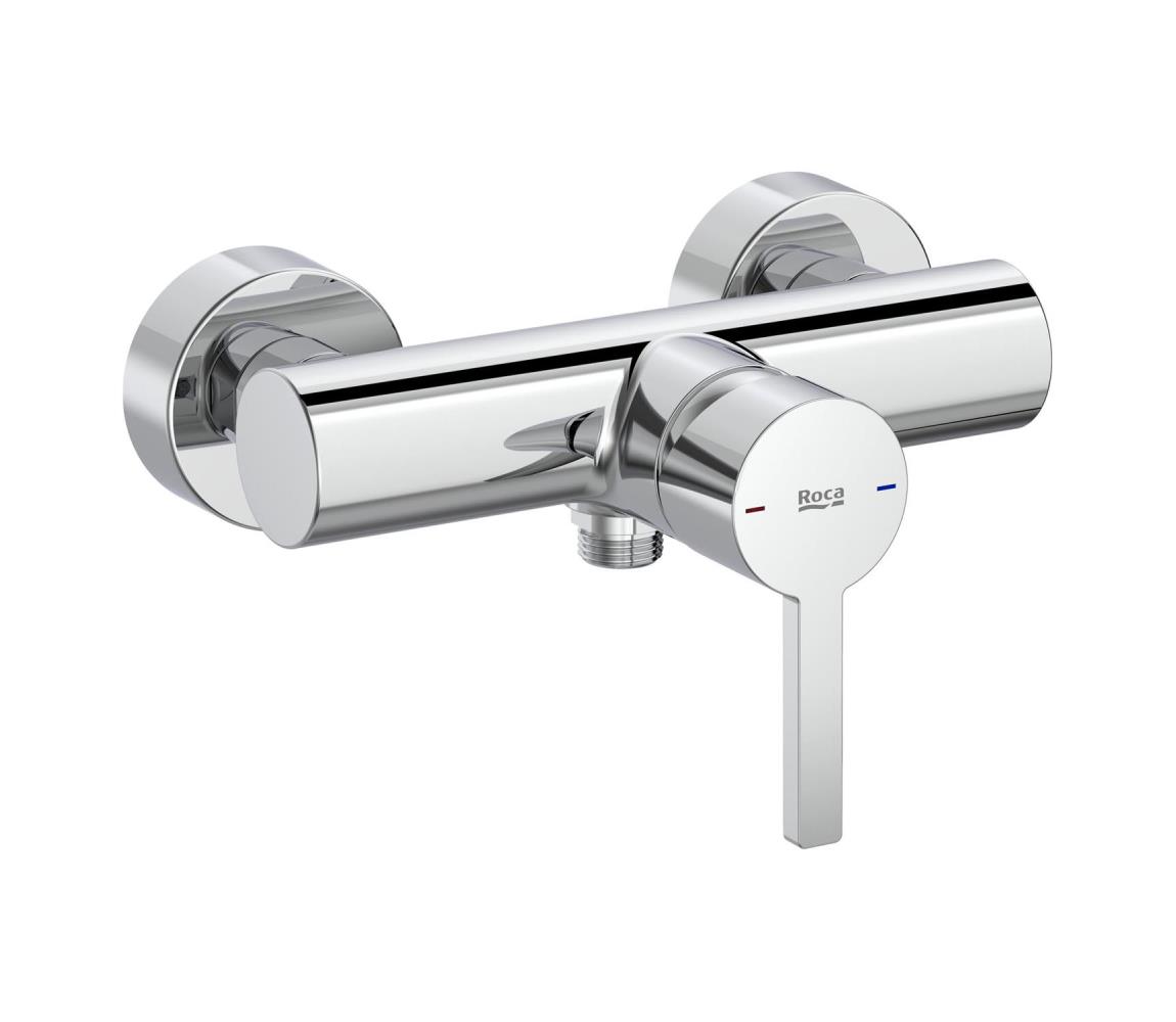 Roca - Bateria prysznicowa NAIA chrom błyszczący