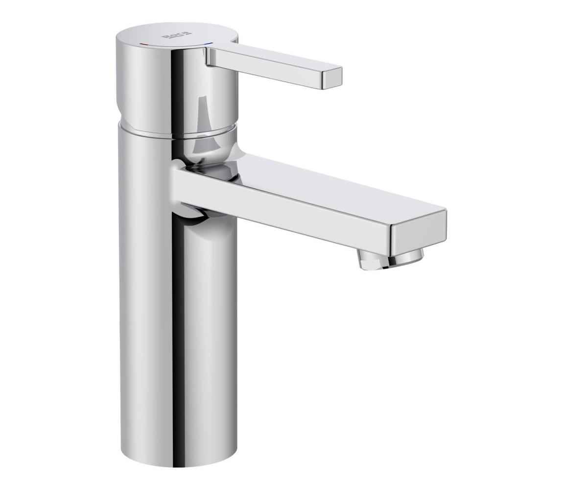 Roca - Bateria umywalkowa + odpływ NAIA 16,7 cm chrom błyszczący