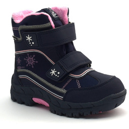 Śniegowce dziewczęce na rzep American Club HL 39/22 Granatowe