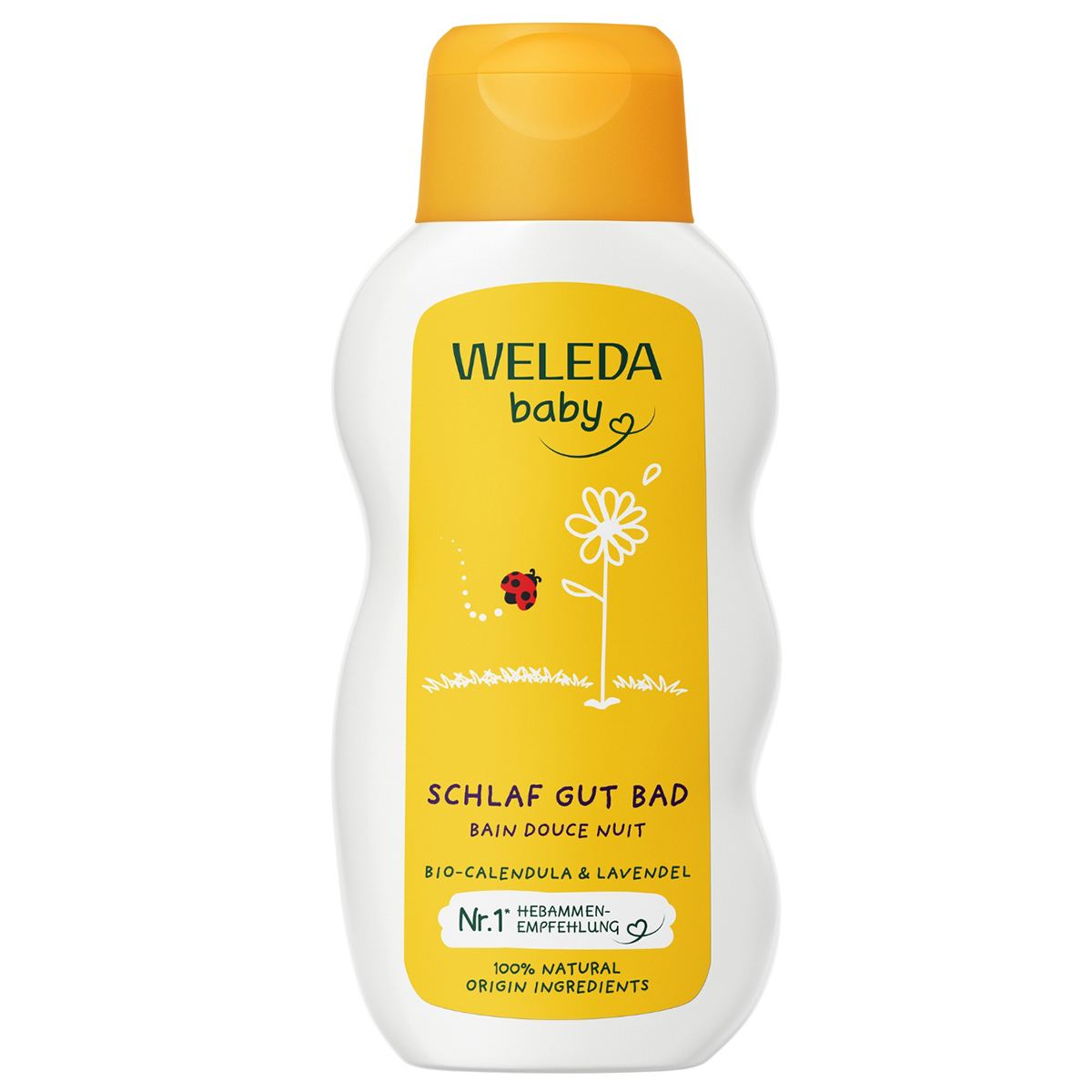 Weleda Calendula, relaksujący krem do kąpieli dla dzieci z nagietkiem lekarskim, od 1 dnia życia, 200 ml
